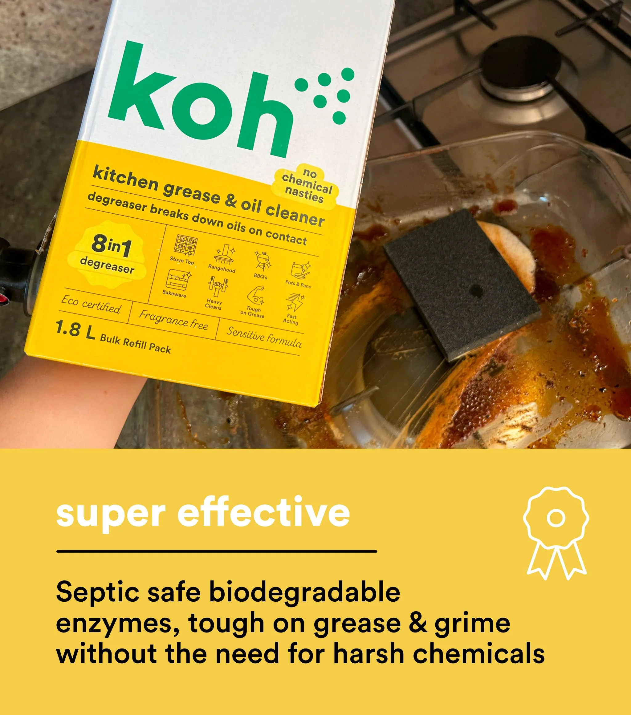 Kitchen Grease & Oil Cleaner 1.8L - Image 8