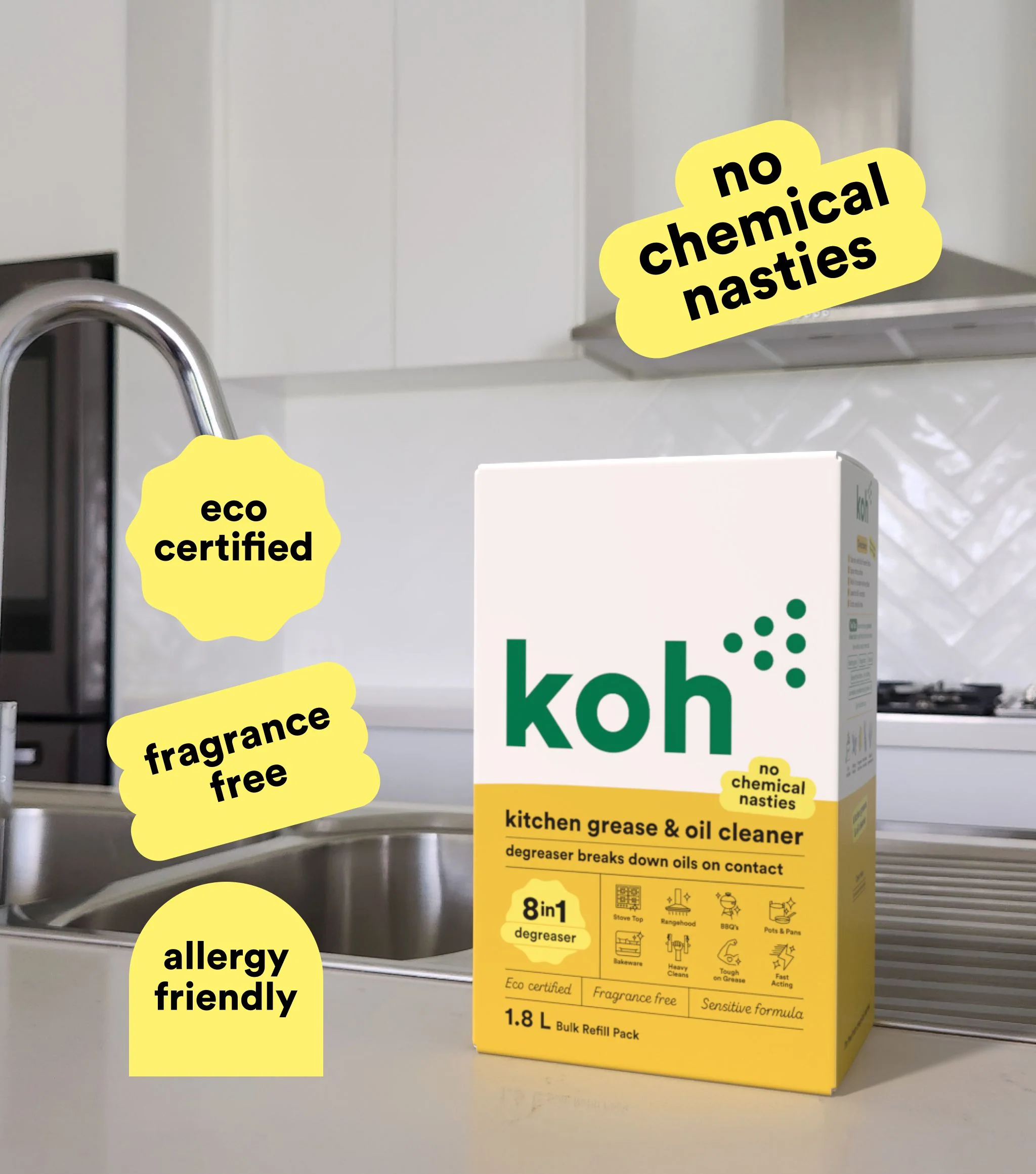Kitchen Grease & Oil Cleaner 1.8L - Image 3